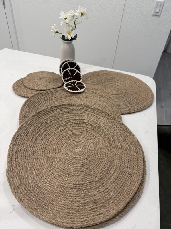 Natural Jute Rope Placemats