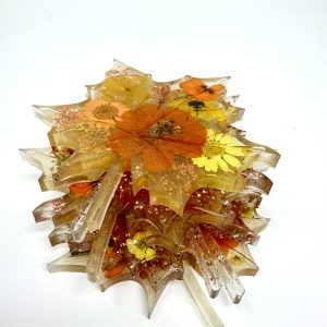 Autumn Leaf Resin Coasters – Set of 6