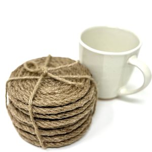 Jute Coasters – Set of 8