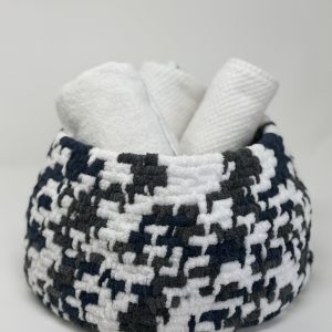 Plush Weaved Storage Basket